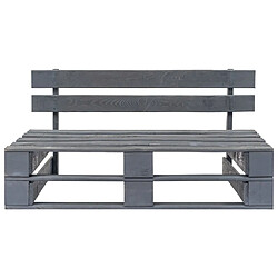 Maison Chic Banc palette de jardin | Banc d'extérieur | Chaise bois gris -GKD94592