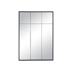 Vente-Unique Miroir fenêtre industriel en fer - L.105 x H.150 cm - Noir - BELLAGIO