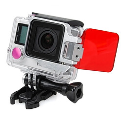 Acheter Wewoo Filtre rouge pour GoPro Hero 4 / 3+ Light Motion Night sous le de la mer