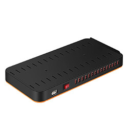 Avis Wewoo Station de recharge WLX-815 75W 15 ports USB Dock de chargement rapide Chargeur intelligent avec support de téléphone et tablette AC100-240V