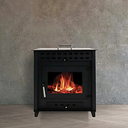 Interstoves POÊLE À BOIS NOA 9 | BÛCHES 50CM - Noir pas cher