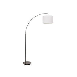 Brilliant (Lighting) Lampadaire 1 lumière CLARIE 1x60W E27 ACIER VERRE BLANC