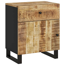 vidaXL Table de chevet 50x33x60 cm Bois de manguier et d'ingénierie