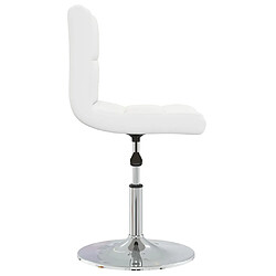 Avis vidaXL Tabouret de bar Blanc Similicuir