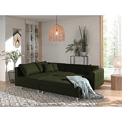 Avis Lisa Design Rune - canapé d'angle - avec pouf d'appoint - 4 places - style scandinave - gauche