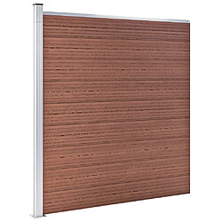 Avis vidaXL Clôture de jardin WPC 1045x186 cm Marron