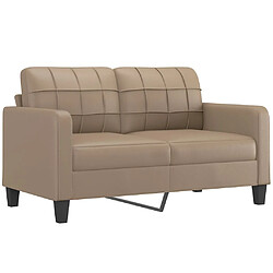 Acheter Maison Chic Canapé 2 places avec oreillers,Sofa de Salon,Canapé droit cappuccino 140 cm similicuir -GKD906690