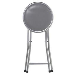 Tabouret Pliant Alexandra House Living Gris Bois 30 x 45 x 30 cm