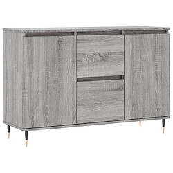 vidaXL Buffet sonoma gris 104x35x70 cm bois d'ingénierie