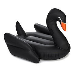 Wewoo Bouée Bague de natation gonflable en forme de cygne en de noir, taille gonflée: 190 x 190 x 30cm