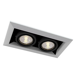 Acheter MAYTONI Encastré Twin Square Downlight Blanc, 2 Lumières, GU10