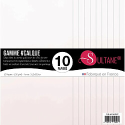 Sultane A 10 papiers Calque à embosser - 200g/m2 - H : 30,5 cm