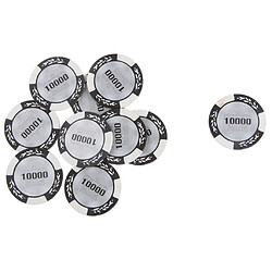 MagiDeal 10000 Face Value Feuille Conception De La Couronne Poker Club Étiquette Casino Chips