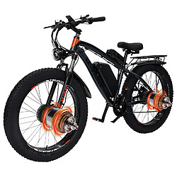 GUNAI GN88 VTT électrique 26"* 4.0 Gros Pneu 1000W * 2 moteurs Top 55 km/h 48V 23Ah Batteire