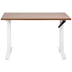 Acheter Beliani Table à hauteur ajustable Manuel 120 x 72 cm Bois foncé DESTINES