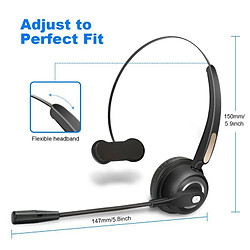 GUPBOO Casque Bluetooth avec micro BH520 casque antibruit sans fil pour ordinateur téléphone ordinateur de bureau pas cher