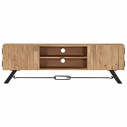 Maison Chic Meuble TV scandinave - Banc TV pour salon 140 x 30 x 45 cm Bois d'acacia massif -MN47079