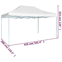 Acheter vidaXL Tente de réception pliable professionnelle 3x4 m Acier Blanc