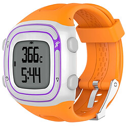 Wewoo Bracelet pour montre connectée Dragonne Sport en silicone Garmin Forerunner 10/15 Orange