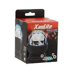 XANLITE | Lampe à poser effet disco, LED multicolores ,tête rotative | LADRVB