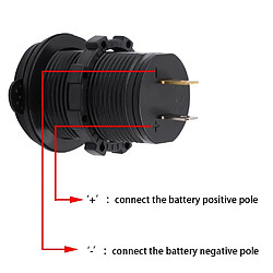 Acheter Wewoo Chargeur Adaptateur de prise secteur allume cigare universel pour voiture 4.2A 5V IP66 avec ouverture + câble de 60 cm lumière bleue