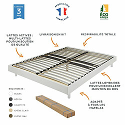 Avis Ebac Matelas + sommier 160x200 Madere - Decokit - Soutien ferme - Sommier démonté - Chêne