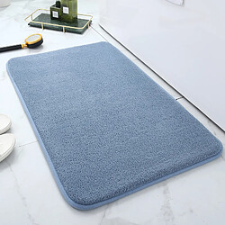 LUUCOZK Tapis de bain antidérapants absorbants à séchage rapide, tapis de décoration de salle de bain (Poison) bleu ciel-50x80cm 