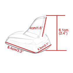 Antenne décorative à ailettes décoratives au toit de voiture autocollante blanc