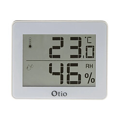 Thermomètre hygromètre blanc - écran LCD - Otio