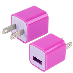 Wewoo Pour iPad, iPhone, Galaxy, Huawei, Magenta Xiaomi, LG, HTC et autres smartphone, appareils rechargeables US Plug USB Chargeur, 