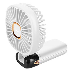 Acheter LinQ Mini Ventilateur Portable Réglable 90° Affichage LED Design carré Blanc