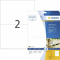 Elysees Paris Herma 10910 Étiquettes super adhésives 210 x 148 A4 50 pièces Blanc pas cher