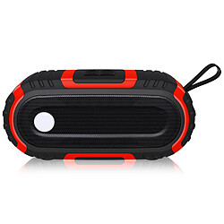 Yonis Enceinte Bluetooth Outdoor Etanche 1200mAh Autonomie 5H Support Appel Mains-Libres Enceinte Bluetooth Outdoor Anti-Éclaboussures Avec Appels Mains-Libres Et Support USB Rouge YONIS