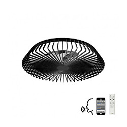 Luminaire Center Plafonnier ventilateur Himalaya Noir 1 ampoule 18,6cm