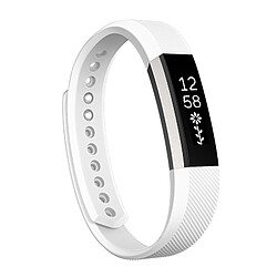 Wewoo Bracelet blanc pour Watchband Alta Watch en silicone à texture oblique, grande taille, longueur: environ 22cm 