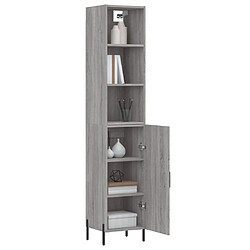 Avis Maison Chic Buffet,Meuble de Rangement,commode pour salon,Cuisine Sonoma gris 34,5x34x180 cm Bois d'ingénierie -MN61482