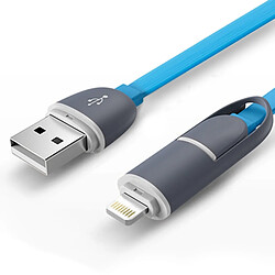 Karylax Câble de Charge Lightning vers USB couleur Bleu pour Apple iPhone 6, iPhone 6S, iPhone 6 Plus, iPhone 6S Plus 