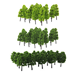 40pcs 1/100 1/150 Arbre de Pagode Plante pour Maquette Trains HO N Paysage mini Arbres de Diorama de chemin de fer 1:150