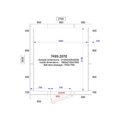 Chambre Froide Professionnelle - Hauteur 2200 mm - Combisteel