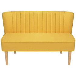 vidaXL Canapé 117x55,5x77 cm Tissu Jaune