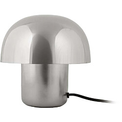 LEITMOTIV Lampe à poser en métal coloré Fat Mushroom Mini argenté. Lampe à poser en métal coloré Fat Mushroom Mini argenté