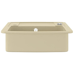 Acheter vidaXL Évier de cuisine Granit Seul lavabo Beige