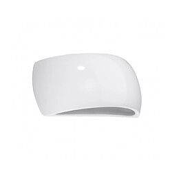 Luminaire Center Applique murale Pontius Up Céramique blanc 1 ampoule 13,5cm