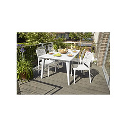 Allibert-Jardin Allibert Jardin Table Lima 160 6 Personnes - Design Contemporain - Blanc