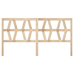 Avis Maison Chic Tête de lit scandinave pour lit adulte,Meuble de chambre 206x4x100 cm Bois massif de pin -MN12812