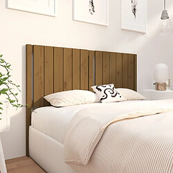 Avis Maison Chic Tête de lit scandinave pour lit adulte,Meuble de chambre Marron miel 145,5x4x100 cm Bois massif de pin -MN20867