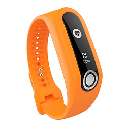 Wewoo Bracelet pour montre connectée Dragonne Sport en silicone TomTom Touch Orange