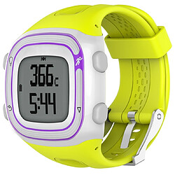 Wewoo Bracelet pour montre connectée Dragonne Sport en silicone Garmin Forerunner 10/15 Cyan 