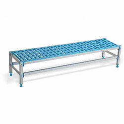 Banc en Aluminium et Polypropylène Profondeur 385 mm - L 715 à 1480 mm - Pujadas 