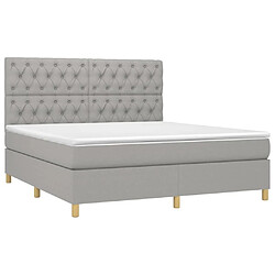 Avis Sommier à lattes,Cadre à lattes de lit pour Adulte matelas et LED Gris clair 160x200 cm -MN38649